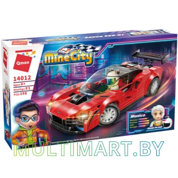 Конструктор Qman Mine City 14012 Спорткар (198 деталей)